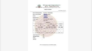 ##Munger university part 1and 2 ka marksheet download kaise kare  ##