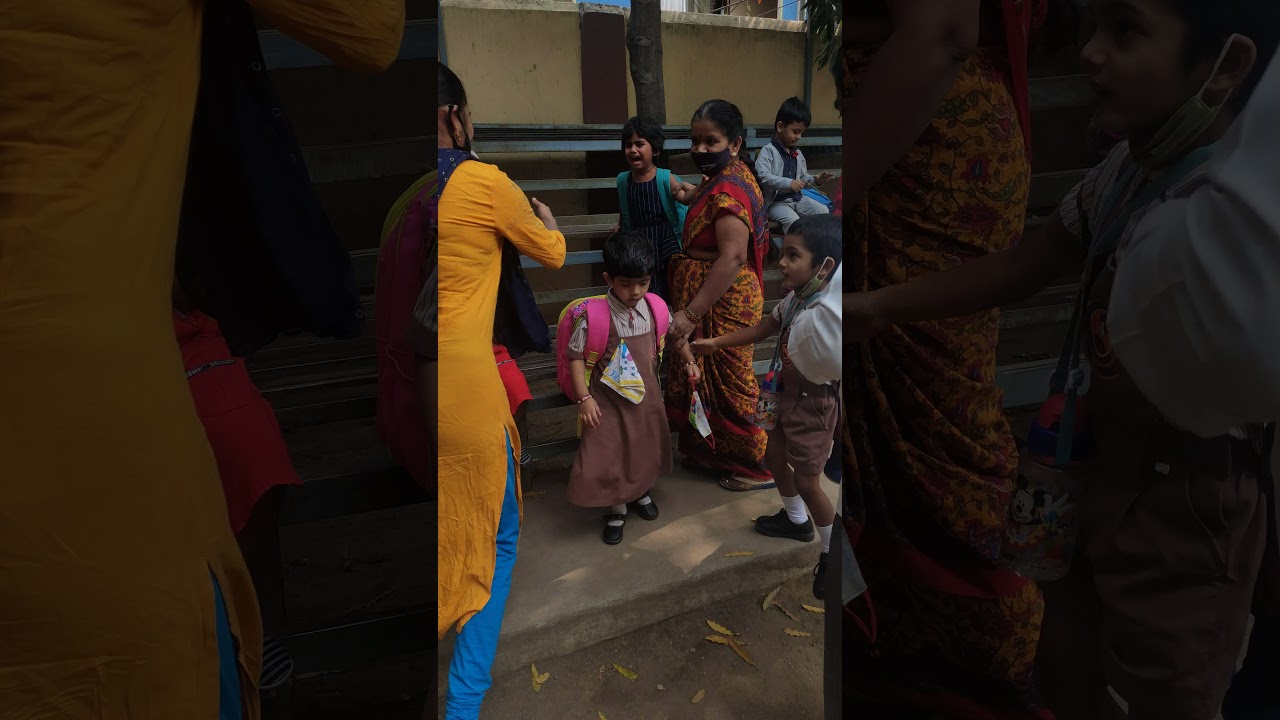 my baby crying in school first day