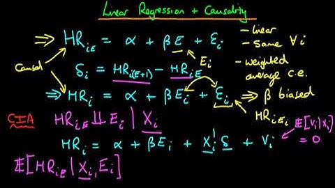 A Graduate Course in Econometrics Lecture 65 | Linear Regression and Causality