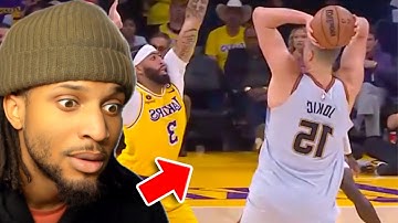 Nikola Jokic plays but they get INCREASINGLY more absurd ..