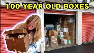 100 Year OLD BOXES OF STUFF Found In Unclaimed Storage Locker