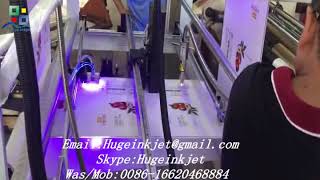 Variable data bar code, QR code, digital UV inkjet roll to roll printer for flexible material