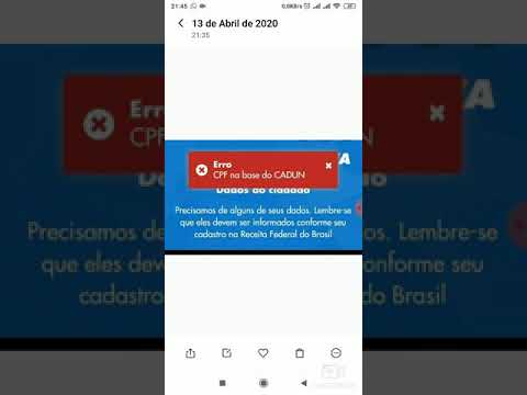 Erro na base do CADUN