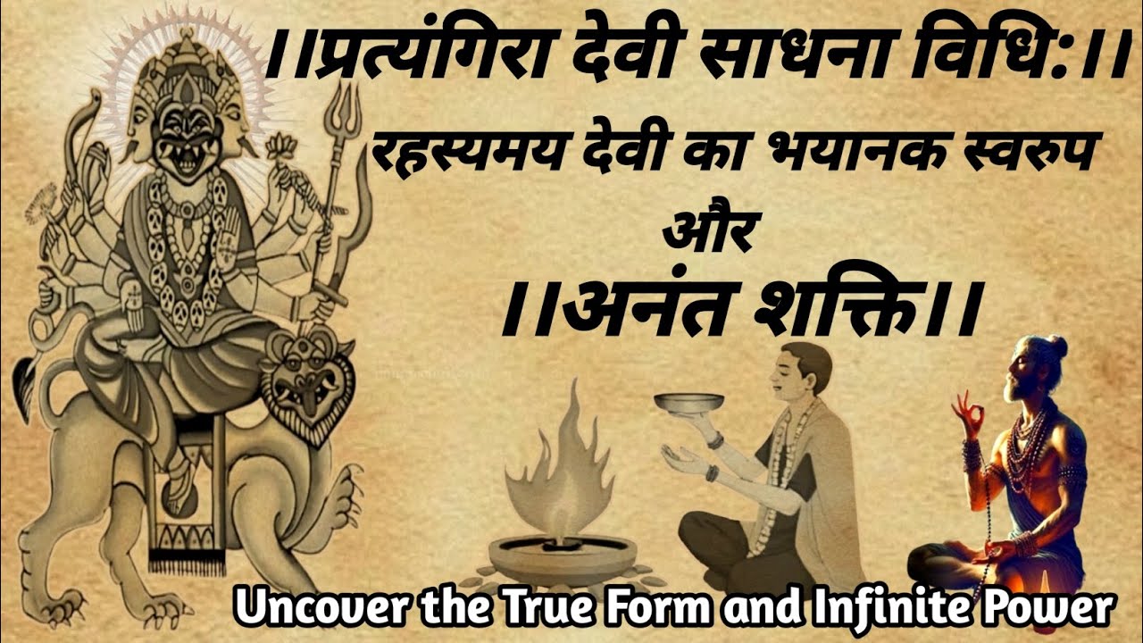 प्रत्यंगिरा देवी साधना विधि:रहस्यमय देवी का भयानक स्वरुप और अनंत शक्ति! 
