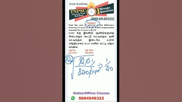 TNPSC Maths SI & CI -9 l அனைத்து S.I & C.I கணக்குகளும்  ஒரே Shortcut-ல்  #tnpscmathsshortcutsintamil