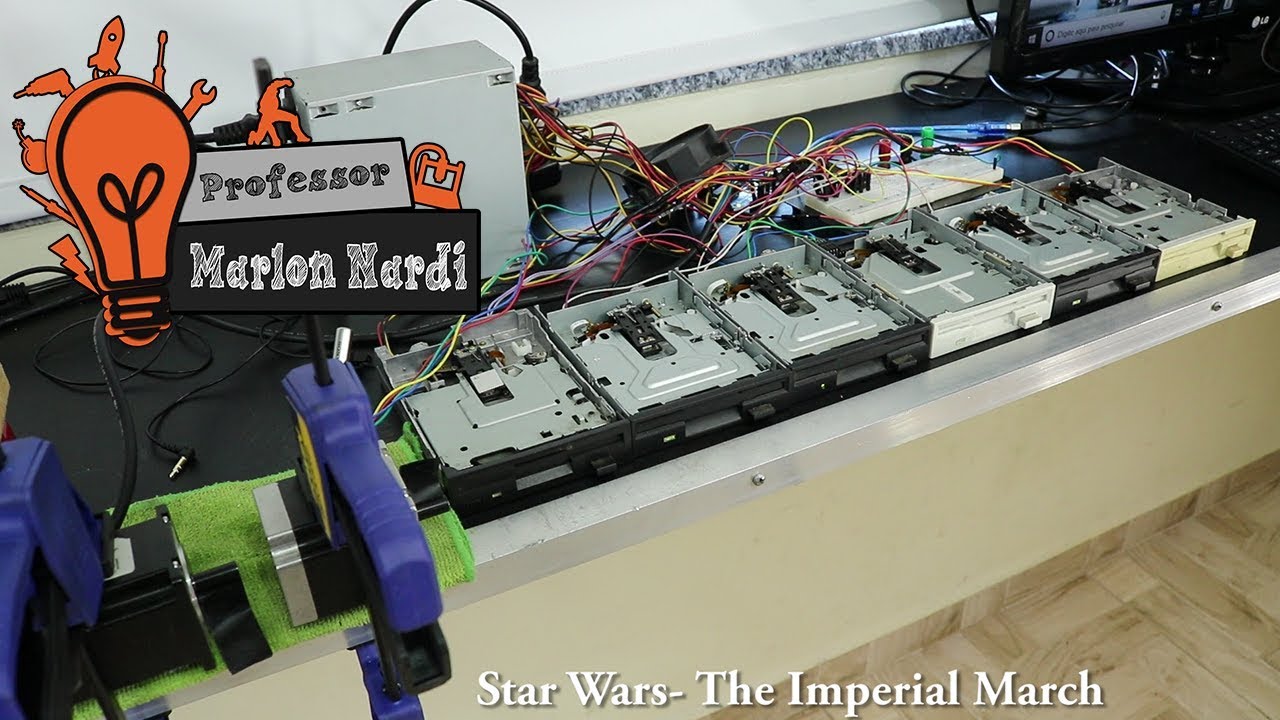 Tocando Musicas com Arduino, Motores de Passo e Drivers de Disquete!