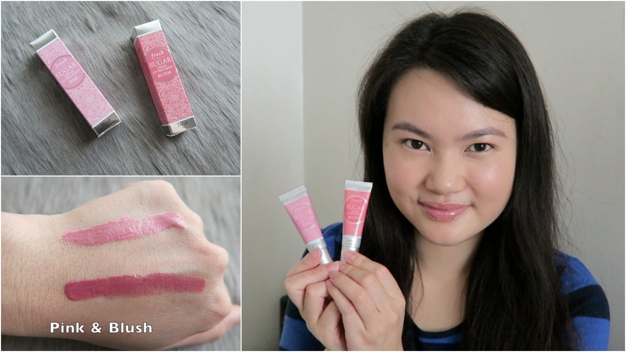 Fresh Sugar Cream Lip Treatment Pink & Blush Review + Swatches + Try On