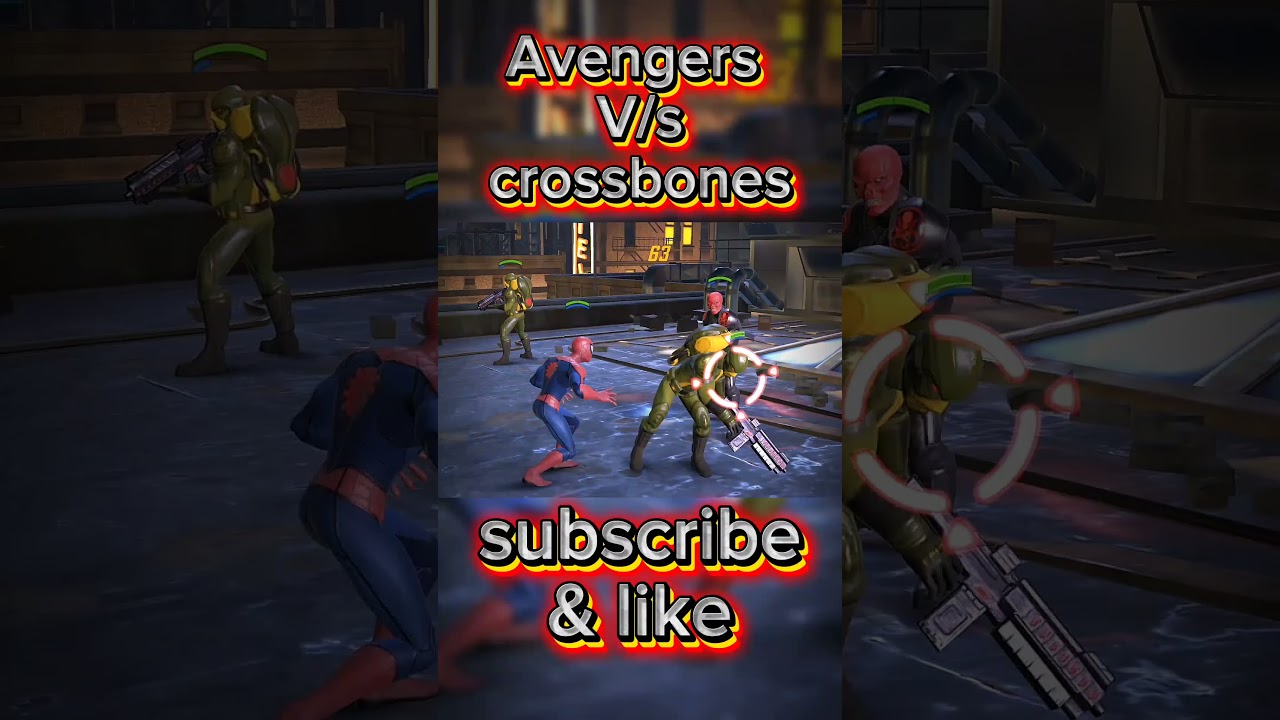 Avengers vs crossbones | spider fight 2 🔥💯