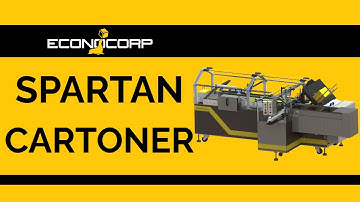 Protein Bar Cartoning Machine | Spartan with Tamp Infeed & Hot Melt Glue | Econocorp