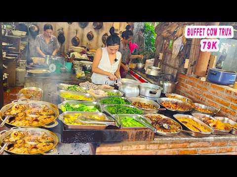 Buffet Cơm Trưa 79K | Chủ quán xinh đẹp nấu toàn món ngon