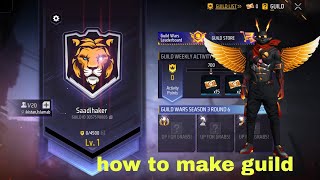 How to make guild in free fire💥#youtube #freefire #viral #2024