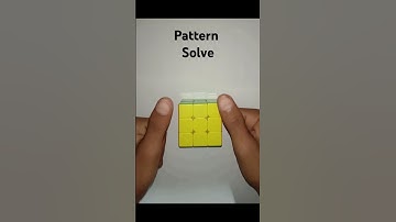rubics cube♥ , pattern solve 👍🤓#shorts .