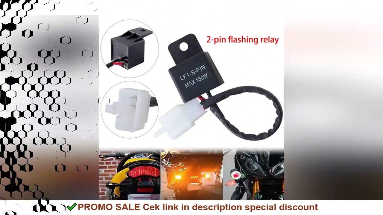 Motorcycle Motor Turn Signal Bulb Hyper Flash For Honda Kawasaki Suzuki Yamaha 12A 2Pin Electronic L