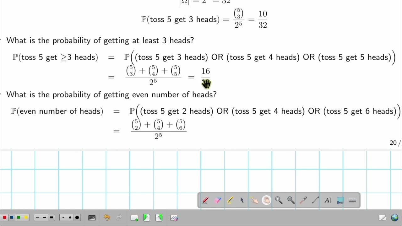 COMP1215 7c Probability as combinatorics, eg2 - YouTube