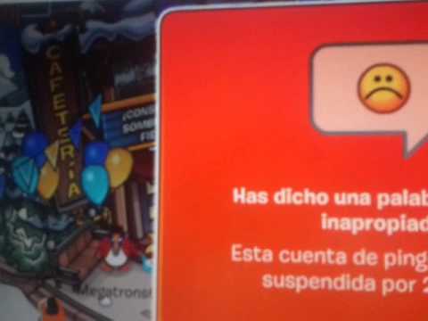 siendo suspendido en club penguin