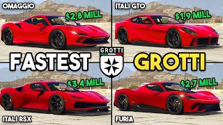 GTA 5 ONLINE  TURISMO OMAGGIO VS ITALI RSX VS ITALI GTO VS FURIA (WHICH IS FASTEST GROTTI?)