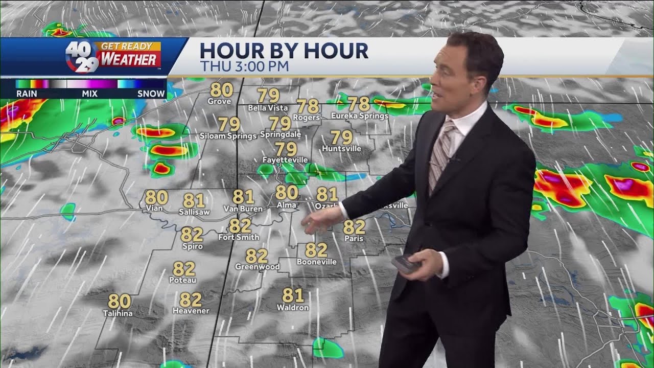 More chances for showers and storms the next couple of days - YouTube