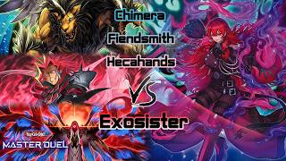 [Yugioh Master Duel] Chimera Fiendsmith Hecahands vs Exosister