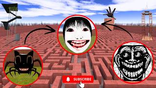 Trapped in Big Maze for Hours! 😨 | Nextbots Survival | Gamex HD