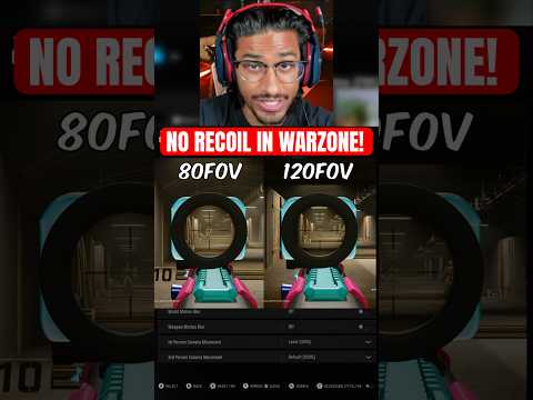How To Get *NO RECOIL* In WARZONE!