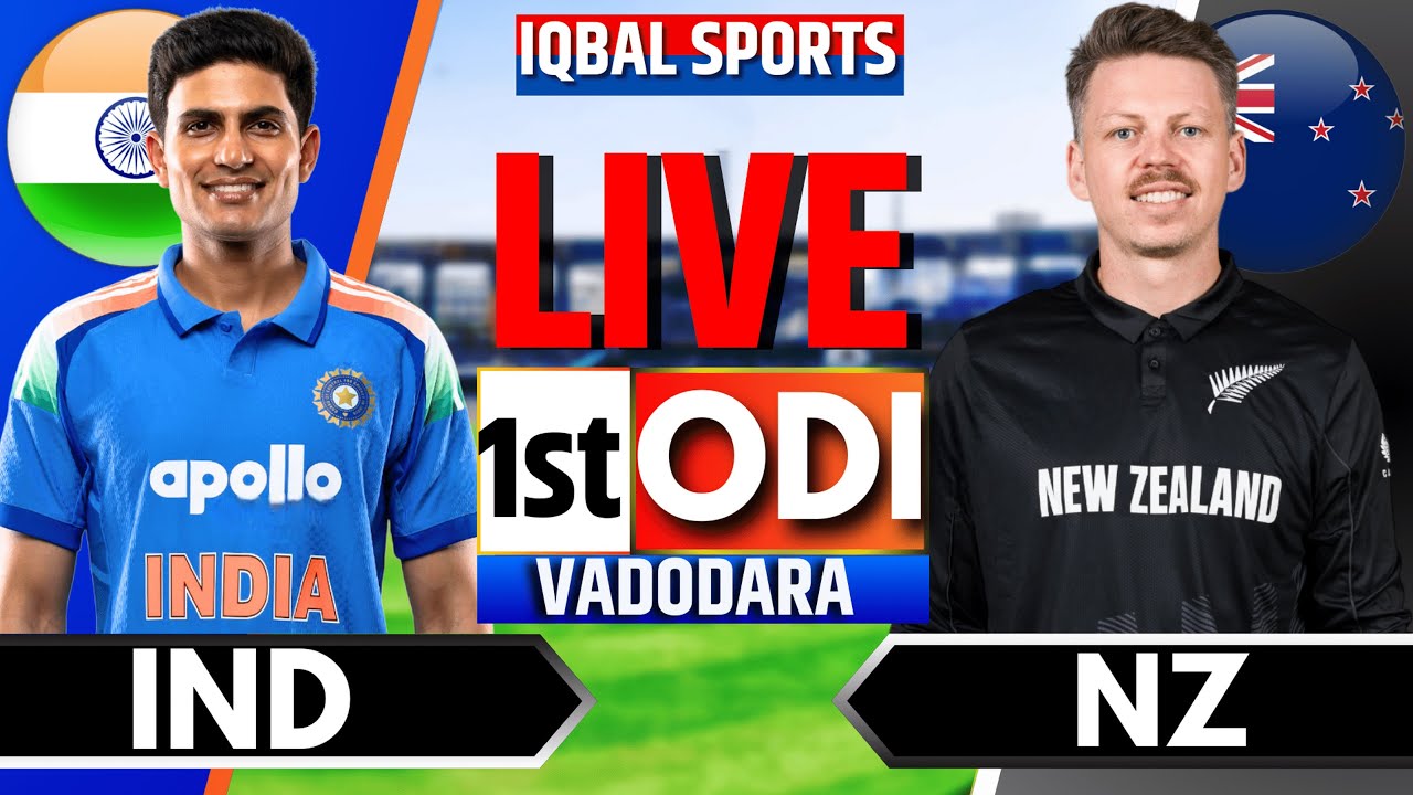 🔴Live: India vs New Zealand, 1st ODI | Live Cricket Match Today | IND ...