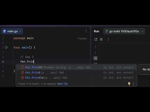 Day 1/100 – Hello World in Go | Starting My Golang Journey 🚀
