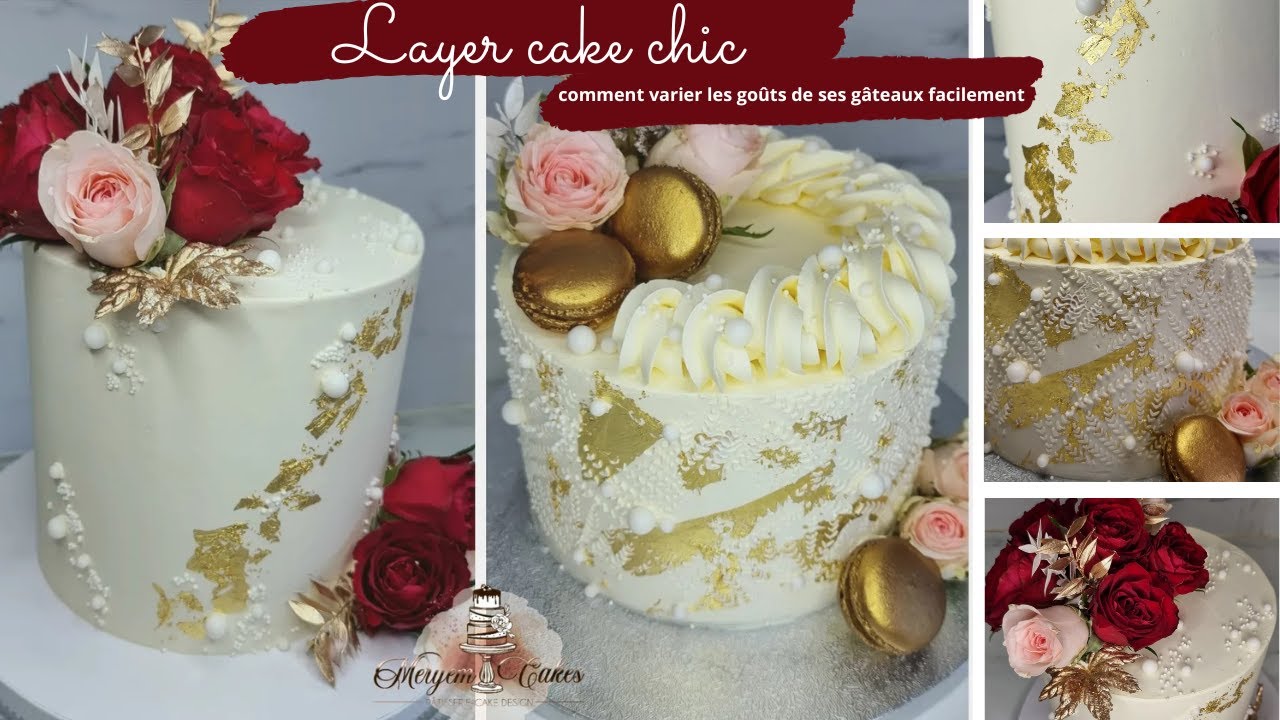 Layer cake avec des goûts délicieux facilement/2 gâteaux à décorer