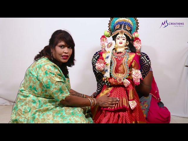 Varamahalakshmi Festival  | Saree Draping Procedure using Detachable Saree Stand - M S Creations class=