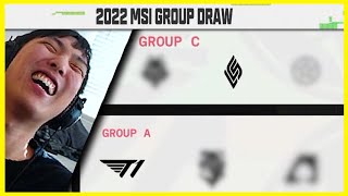 Famous @doublelift  and @SneakyLoL react to 2022 MSI Group Draws Profile