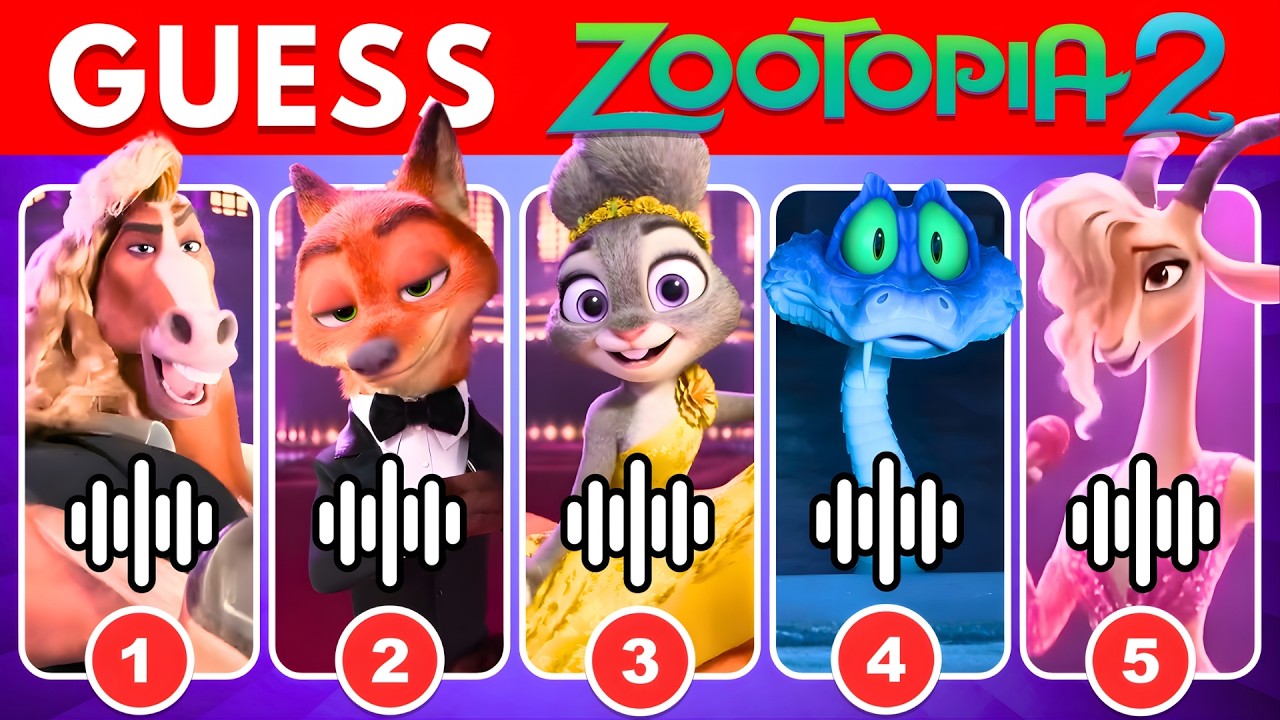 Угадайте, кто говорит! 🔊 Викторина по голосам из «Зверополиса 2» 🦊🐰 | Джуди Хоппс, Ник Уайлд, Гэр...