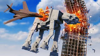 Realistic AT-AT Star Wars Destruction 😱 Teardown