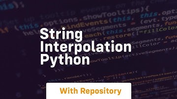 string interpolation python