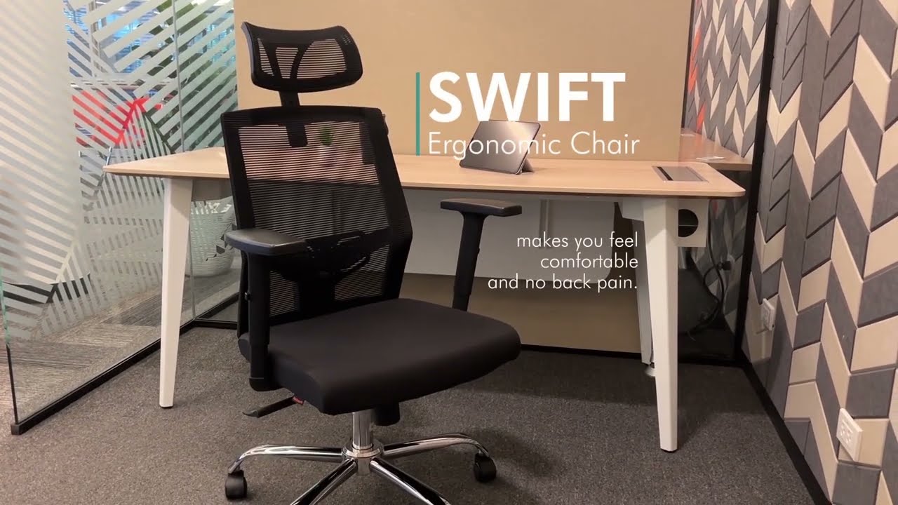 เก้าอี้ Ergonomic รุ่น Swift - เก้าอี้เพื่อสุขภาพสำหรับชาวออฟฟิศ | Rockworth