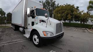 2013 KENWORTH T370 TANDEM AXLE BOX TRUCK W LIFTGATE FOR SALE