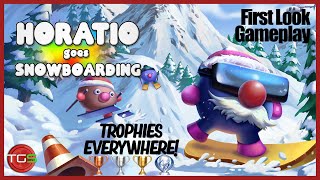 Horatio Goes Snowboarding - Lets Play / First Look (PlayStation)