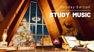 4HOUR STUDY PLAYLIST  Relaxing Christmas Lofi Music / Stay Motivated/ STUDY WITH ME POMODORO TIMER