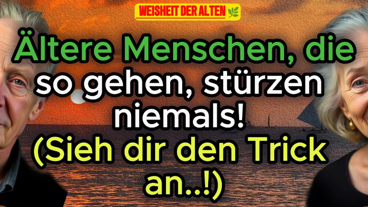 ❗ Ältere Menschen, die so gehen, stürzen nie. 6 Geh-Tricks, die gefährliche Stürze verhindern!