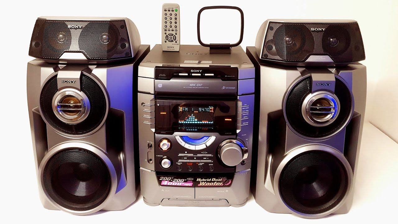 Mini System Sony MHC-DX7 | Reparado e restaurado #minisystem #sony #vintage 