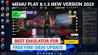 2023 New - Memu Play Best Android Emulator For Free Fire OB39 || Memu Play New Version 8.1.3