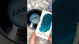 🏔️my favorite off on vacation ink: Lamy “Petrol”! #lamy #fountainpenink #inkswatch #fountainpen