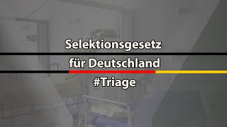 Kein Selektionsgesetz Für Deutschland - Triage-Regeln Im Bundestag