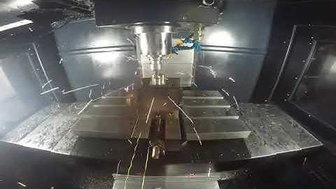 Milltronics VM2515 with 9000 CNC High Efficiency Machining Cutting Demo