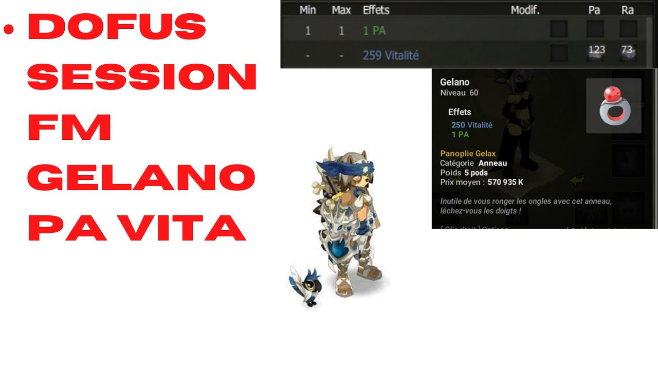 DOFUS SESSION FM GELANO PA VITA