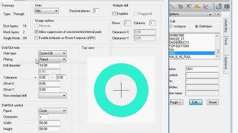 Creating a new via in Allegro