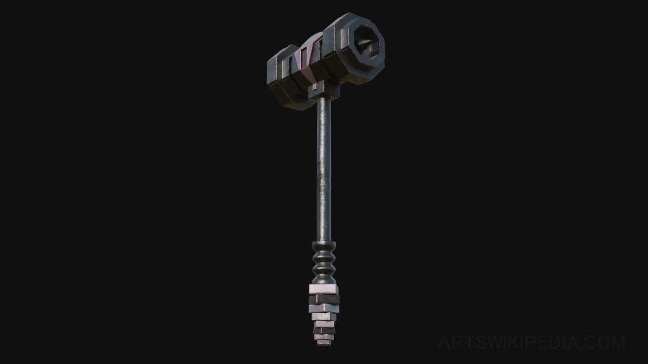 Artistic Flair in Tool Design: 3D Model of Mallet Hammer