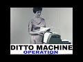 HOW TO USE A 1960s DITTO MACHINE   MIMEOGRAPH  SPIRIT DUPLICATOR  PHOTOCOPIER 43624