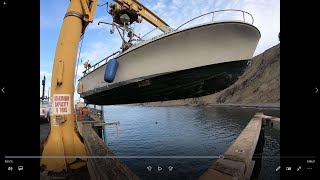 Launching Skipjack 24 at Point Arena