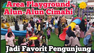 Area Playground Jadi Primadona!! | Minggu Sore Di Alun-Alun Cimahi