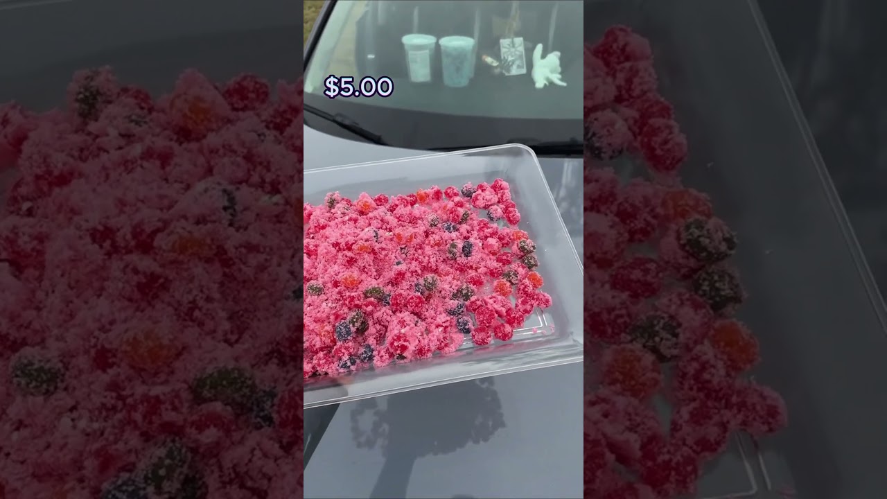 Sweet or sour strawberry bonbons: a poppin' crunch snack delight