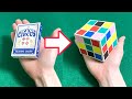 ルービックになるトランプ　簡単マジック種明かし　Card Case to  Rubik&#39;s Cube Magic Trick Tutorial.